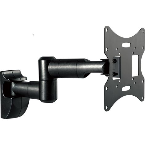Support Mural TV 32 40 42 43 48 50 55 Pouces VESA 75x75 100x100 200x100 200x200 Orientable Inclinable Rotatif Universel Fixation Murale TV Noir (1/5)