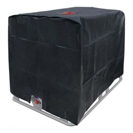 Bache de réservoir d'eau, Bache pour Cuve 1000 L IBC, Anti-poussiére Anti-UV Anti-Pluie (116 x 100 x 120 cm) (1/4)