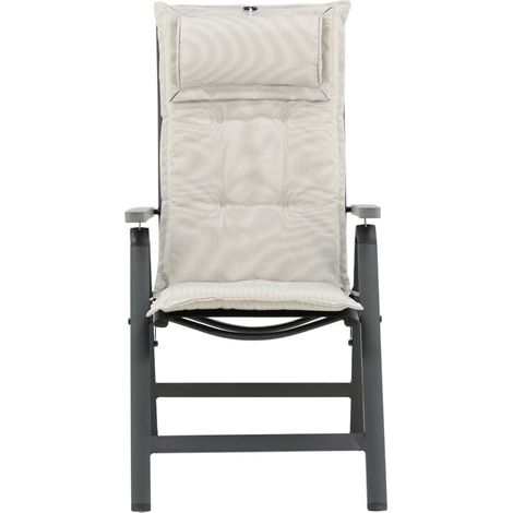 Cus coussin de jardin pour 5 positions chaise offwhite. (1/4)