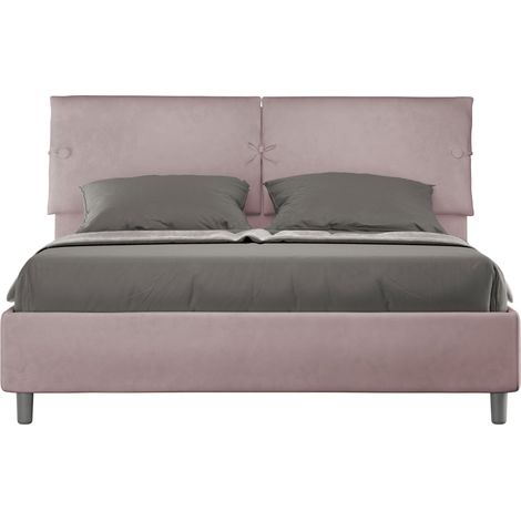 Letto matrimoniale e rete 160x200 in microfibra glicine Sleeper (1/4)