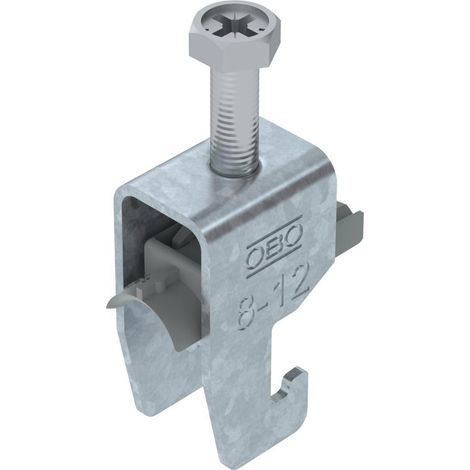 OBO Bettermann Collare a staffa 2056 08-12mm acciaio zincato a fuoco, 1186702