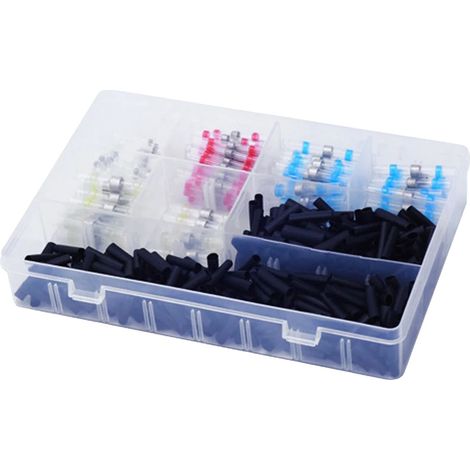 Conectores de cable para soldar, impermeables, termorretráctiles, 400 unidades con caja. (1/2)