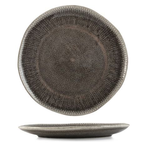 Assiette à fruits Yucatan marron 21 cm