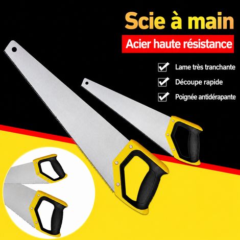 Scie à bois manuelle C-1001 en acier inoxydable forgé pour menuiserie et jardin, 50 × 20 × 10 cm, 1 kg – Livraison gratuite (1/5)