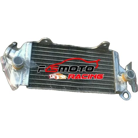 Radiador, construcción en aleación de aluminio, compatible con Kawasaki KX80, ubicación frontal, diseño de alto rendimiento, ligero. (1/4)