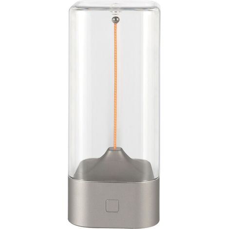 Veilleuse magnétique – Veilleuse tactile interactive Lampe de table tactile LED et accessoire d'éclairage rechargeable par USB pour chevet, salon (argent) (1/5)