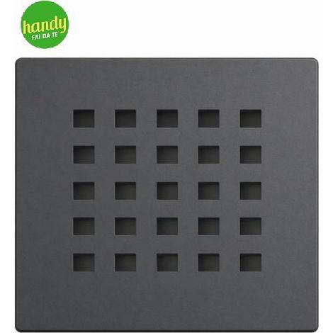 Griglia Barbottina per piatti doccia in acciaio inox in eco-stone antracite (1/3)