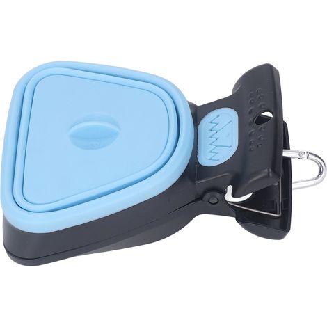 Pelle portable pour ramasser les excréments de chien, pratique et avec un sac poubelle, bleue. (1/5)