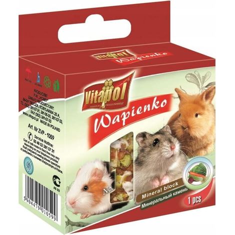 Cube de calcaire végétal pour rongeurs 40 g