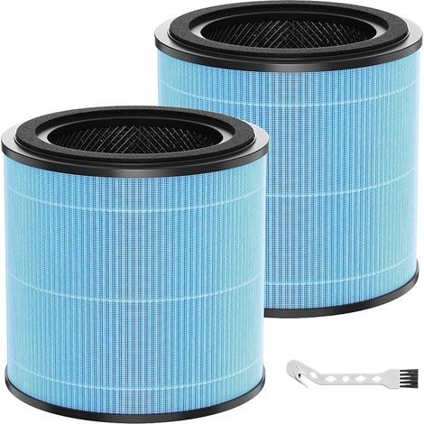 AP0601 2er-Pack Ersatzfilter für Luftreiniger AIRTOK AP0601, 4-in-1 H13 HEPA-Aktivkohle-Ersatzfilter (1/5)