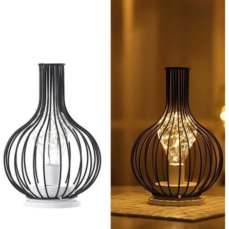 Lampe à Poser rétro Lampe de chevet décorative sans fil avec ampoule Edison Balcon Chambre Mariages Parties Intérieur - Carafe (1/4)
