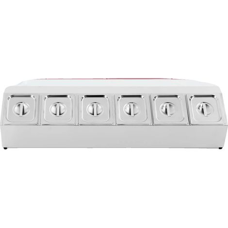 Porta spezie, acciaio inox 201, 5 contenitori per alimenti, forma rettangolare, facile da pulire, design angolato (1/5)