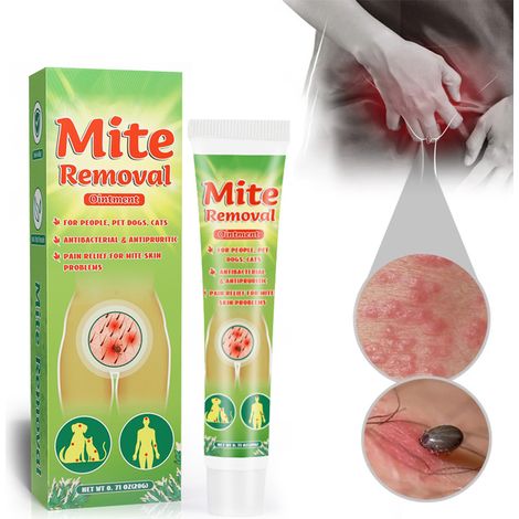 Pommade anti-acariens à l'absinthe, soin cutané traditionnel chinois, anti-démangeaisons, crème apaisante pour peau irritée, 50g, usage quotidien (1/5)