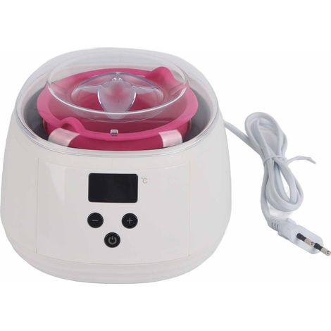 Chauffe-cire professionnel LED électrique avec pot en silicone pour épilation, 100-240V, prise UE (1/5)