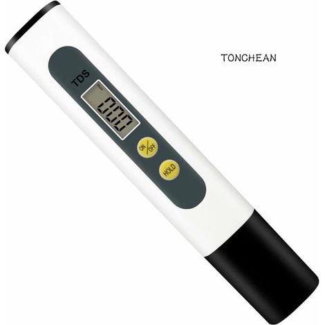 Stylo testeur de qualité de l’eau TDS – Mesure précise des solides dissous totaux pour eau potable, aquarium, piscine et filtration domestique