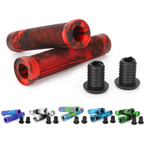 Lenkergriffe 145mm für Stunt Scooter, BMX, MTB - Soft TPR, Mischfarben (1/5)