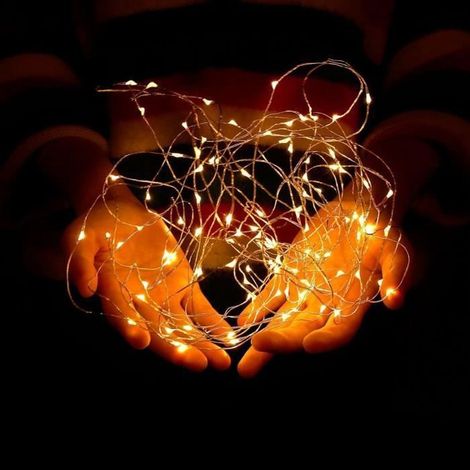 Guirlande Lumineuse - - 10M - 100 Micro LED - Blanc Chaud - Intérieur