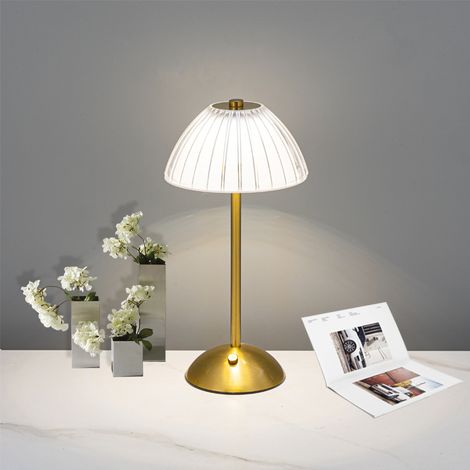 LED Nachtlicht aus Schmiedeeisen in Kürbisform Wiederaufladbar Dekorativ für Schlafzimmer Nachttisch Geschenk Kupfer Natur (1/5)