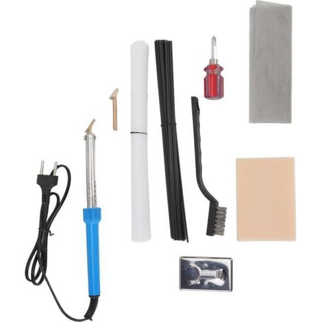 kit de soudure en plastique pour réparation de surface Kit de réparation de soudure en plastique Blanc Noir Tiges en Haute Qualité (1/4)