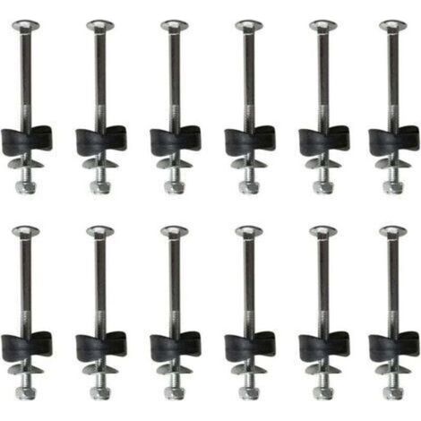 Lot de 12 entretoises de trampoline avec vis pour fixer le trampoline - Accessoires de rechange pour trampoline-- (1/5)