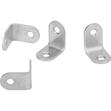 20 Pièces Équerres de Fixation en Acier Inox pour Meubles, Rangement, Étagères (1/5)