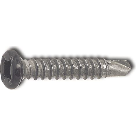 SFS-SR2 Armierungsschraube 4.2x25 PH 2 verzinkt Kopf nach RAL9011 schwarz besch. (1/5)
