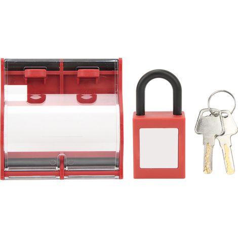 Ensemble de cadenas de couvercle de protection de disjoncteur, Kit de verrouillage de sécurité en Nylon Transparent 4P 25mm.