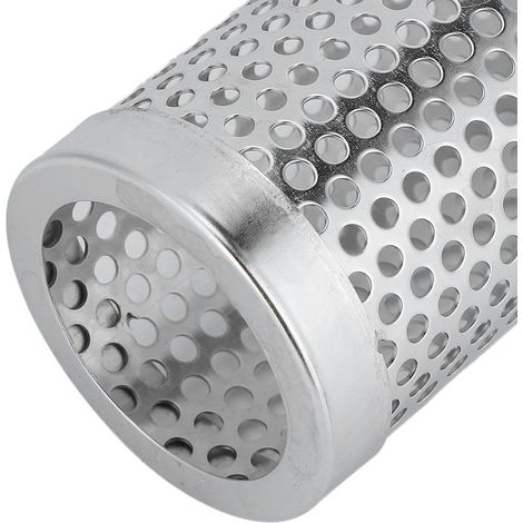 Tube fumoir portable en acier inoxydable de 30 cm (12 pouces), accessoire de barbecue pour fumoirs électriques, à gaz et à charbon, forme ronde (1/5)