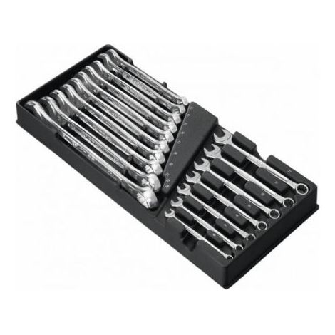 Clé mixte 440 FACOM 6 à 24 mm – 18 clés – Hexagone 12 pans – Pour servante XL – Poids 1,94 kg