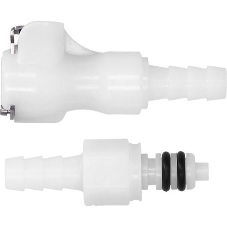 Raccord rapide 1/4 po en plastique de qualité alimentaire pour bière, 120 PSI, avec tube d'arrêt. (1/5)