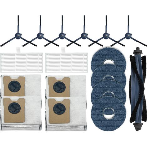 Accesorios para aspiradoras robot EUFY, compatibles con OMNI C20, que incluyen cepillo giratorio/cepillo lateral/filtro/mopa/bolsa para el polvo. (1/5)