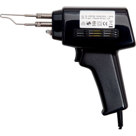 Bahco Doppelt isolierte Lötpistole mit sofortiger Hitzeerzeugung, 100 W, 400 °C (1/3)