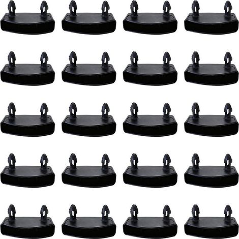 20 Pièces 53 mm Supports pour Sommier à Lattes Embouts , Fixation Latte Sommier Embout de Latte , Lattes pour Rails Latéraux , Accessoires de Connexion pour Lit Double et Simple (1/5)