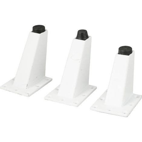 Pied De Meuble Ajustable 4pcs Pieds Epingle DIY Pieds Pour Table Pied De Chaise, Armoires Pieds De Meuble,Triangulaires Réglables De Cuisine De Jambes De Meubles D'alliage D'aluminium (1/5)