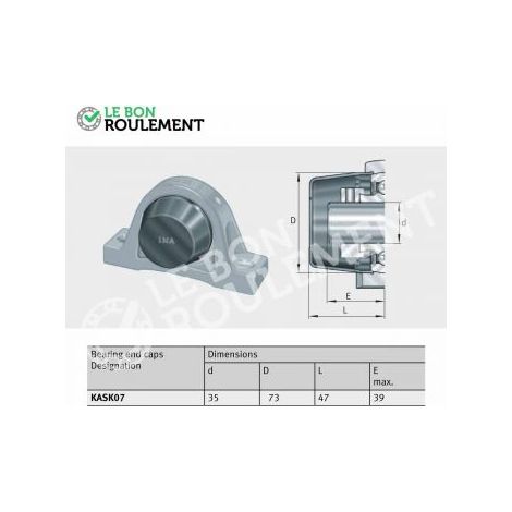 Bouchon de palier KASK07-INA