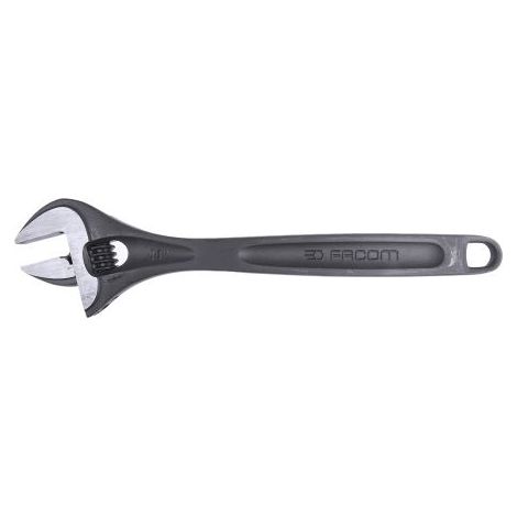 Facom – Clé à molette 53mm – Longueur 456mm – Métal phosphate pour espaces confinés – Vissage rapide sans fatigue musculaire