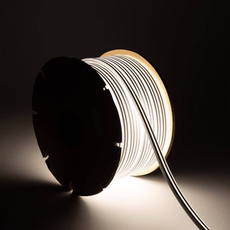 Bobina Striscia Neon LED 24V DC NFLEX6 50 Metri IP65 FreeCut Bianco Naturale (1/5)