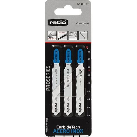 Sierras calar metales tipo Bosch Ratio - talla (1/3)