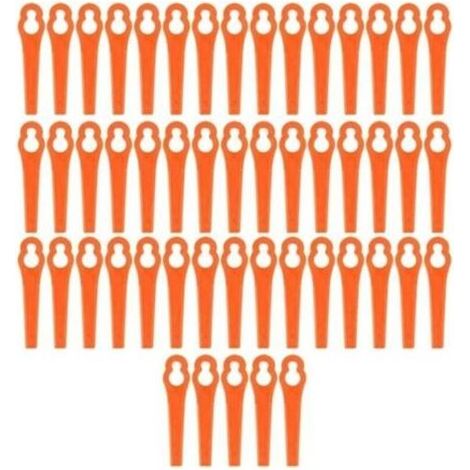50x Lame rechange pour Einhell Batterie Débroussailleuse GE-CT 18 Li orange (1/4)