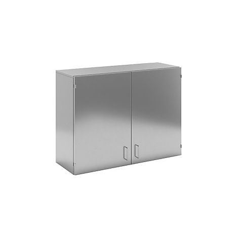 Armario de acero inoxidable para colgar en pared en salas blancas