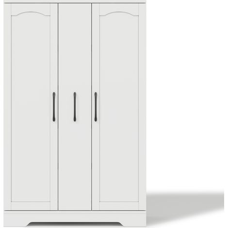 Aparador de cocina blanco de MDF con 2 puertas y especiero 120 x 78 x 35 cm (1/5)