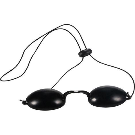 Flexible Solariumbrille, Augenschutz, UV-Schutzbrille, tragbare schwarze Schutzbrille, Augenmaske, Augenschutz