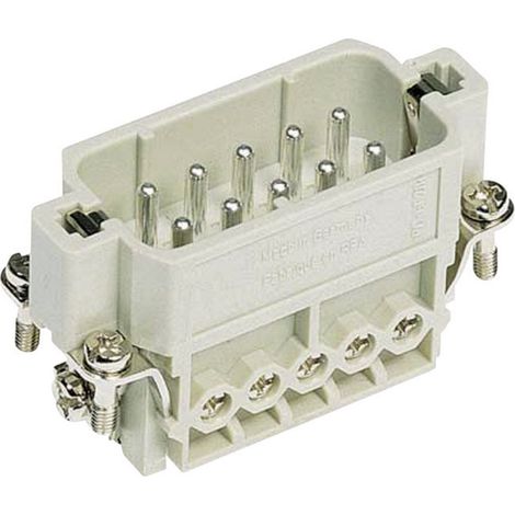 HARTING 09200102612 Stifteinsatz Han® A 10 + PE Schrauben 1 St.