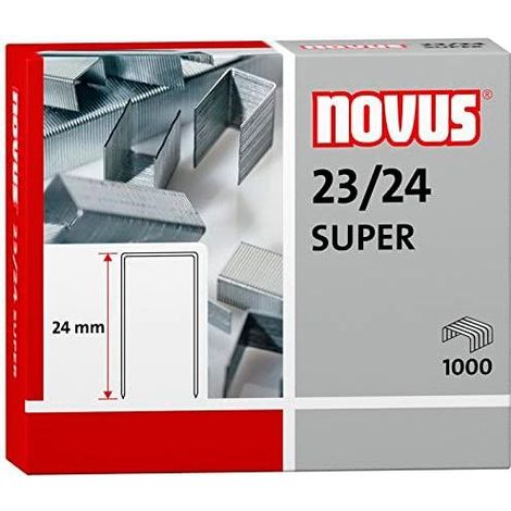 Novus Agrafes super 23/24 pour agrafeuses pour travaux lourds -boîte de 1000-.