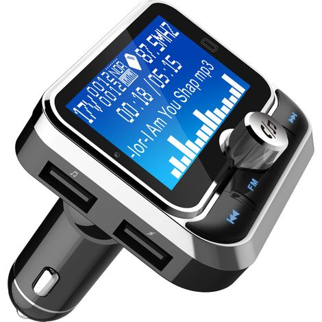Émetteur FM Bluetooth pour voiture Acrylonit BC32, lecteur MP3 de voiture avec grand écran de 1,8 pouce, kit mains libres Bluetooth pour voiture – Emballage (1/3)