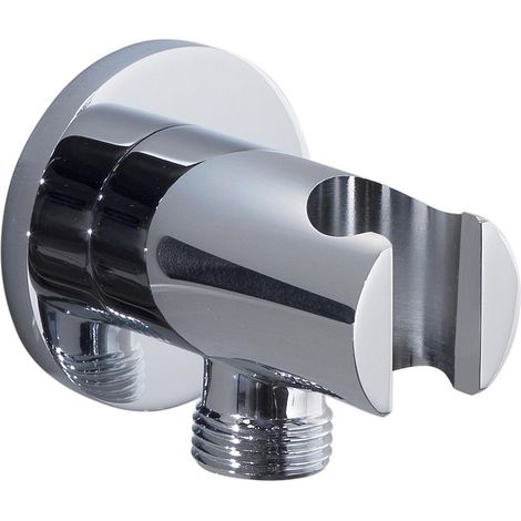 Presa acqua cromato con supporto attacco universale oxy clip plus 00 gedy 0000gyac1130060