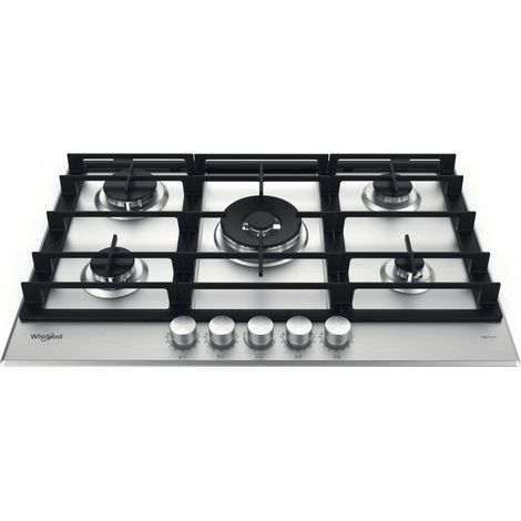 Whirlpool Piano cottura a gas - GMWL 758/IXL. Colore del prodotto: Acciaio inox, Posizionamento dell'apparecchio: Da incasso, Dimensione della larghezza del piano cottura: 73 cm. Tipo ... - GMWL758IXL (1/5)