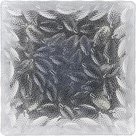 Brique de verre solaire LED ABS étanche, à enfouir dans le sol, lampe paysagère en forme de brique de glace pour jardin, pelouse, lumière bleue (1/5)