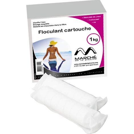 Traitement piscine OCEDIS floculant cartouche boite 1kg