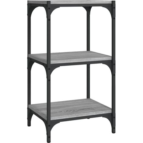 Maison Exclusive - Bibliothèque Sonoma gris 40x33x70,5 cm Bois d'ingénierie acier